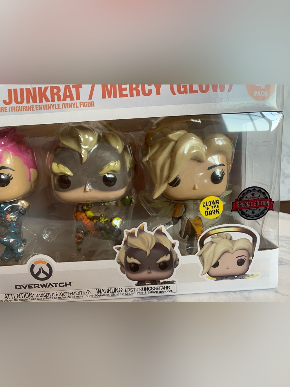 Overwatch Funko POP! Special Edition Sombra, Zarya , Junkrat & Mercy 4 Figures - Picture 4 of 10